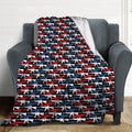 Socira American Flag Guns Blanket Throw Blanket American Flag Guns Gifts for Women Men Soft Sofa Throws for Travel Camping Bed Home Decor Car Birthday Gift 50"*60"（130 * 150cm） by Socira