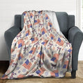 Socira USA Patriotics American Flag Blanket Throw Blanket USA Patriotics American Gifts for Women Men Soft Sofa Throws for Travel Camping Bed Home Decor Car Birthday Gift 40"*50" （100 * 130cm） by Socira