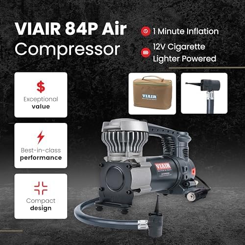 VIAIR 85P/00085 Portable Tire Inflator, 12V Air Compressor for Cars & SUVs - Image 2