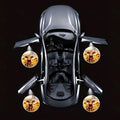 4PCS Sunflower Cows Cars Door Logo Projector LED Shadow Light Welcome Lamp