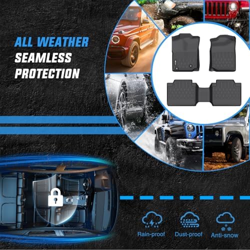 Nilight TPE Floor Mats for Toyota Tacoma Access Cab 2008 2009 2010 2011