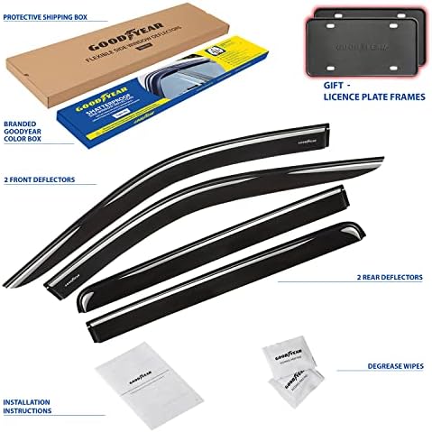Goodyear Window Deflectors for Trucks GMC Sierra 2019-2026 Crew Cab