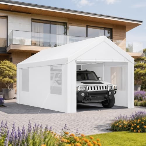 Tooluck 10x20 FT Heavy Duty Carport with Galvanized Frame by TOOLUCK