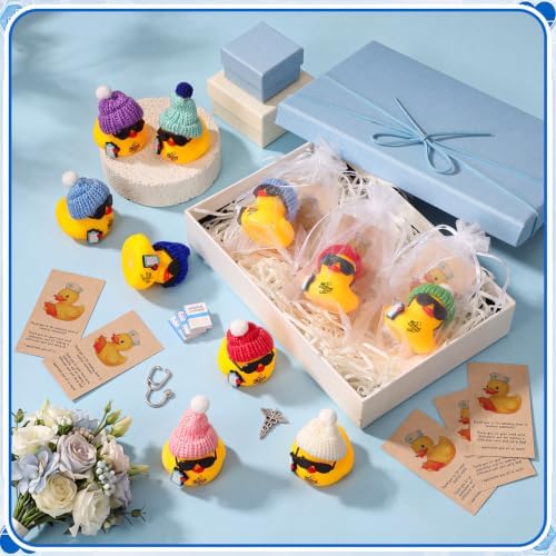 Liliful 10 Sets Medical Assistants Gifts Mini Rubber Ducks Desk Accessories - Image 3