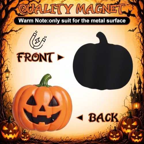 Flutesan 16 Pcs Halloween Gnome Garage Door Magnets Large Pumpkin Bat - Image 3