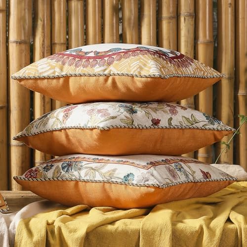 patdrea Designer French Vintage Pillow Cover,18"x18",Set of 2 - Image 4