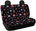 Pumpkin Car Rear Seat Covers,Auto Back Seat Protector Decoration Non-Slip Mat Flat Cloth Vehicles Rear Bench Cover for Women Men