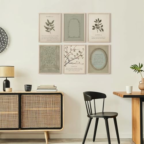 Sage Green Christian Wall Art Posters Vintage Bible Verse Canvas Wall Decor Scripture Botanical Art Prints Religious Picture Christian Painting Artwork for Living Room Bedroom 12x16x6 Inch Wood Framed - Image 7