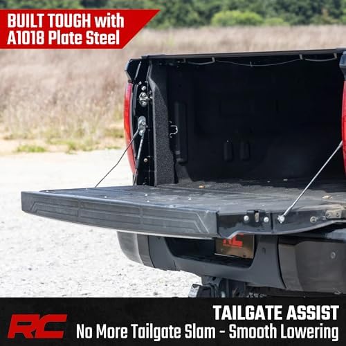Rough Country Hydraulic Tailgate Assist for Toyota Tundra (2007-2021) - Driver-Side, Slow-Release Tailgate Damper