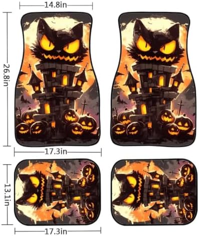 Halloween Floor Mats 4PCS,