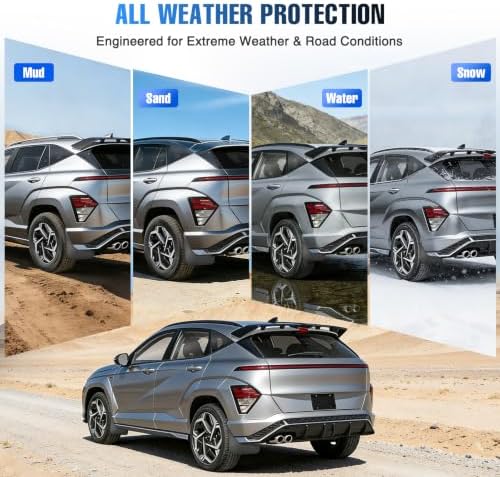 Nilight Mud Flaps Splash Guards for Hyundai Kona 2024-2026