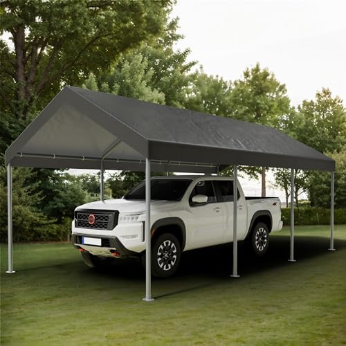 Shintenchi 10x20 FT Heavy Duty Carport,Dark Grey - Image 6