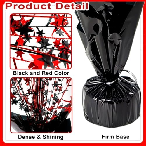Red and Black Birthday Party Centerpieces Table Decorations Burst - Image 4
