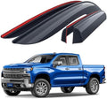 Goodyear Shatterproof Window Deflectors for Chevrolet Silverado 1500/2500/3500 2019-2026 Double Cab, Tape-on Rain Guards, Window Visors, Vent Deflector Visor, Car Accessories, 4 pcs. - GY003220LPf2