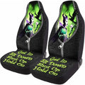 GENANY Dark Fantasy Queen Car Seat Covers, 2-Piece Front Seat Set