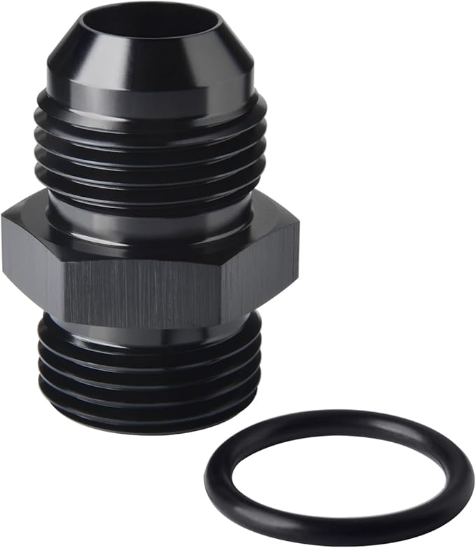 16AN Male Flare to 16AN ORB O-ring Boss Fuel Pump Rail Adapter Fitting Aluminum by Podavelle
