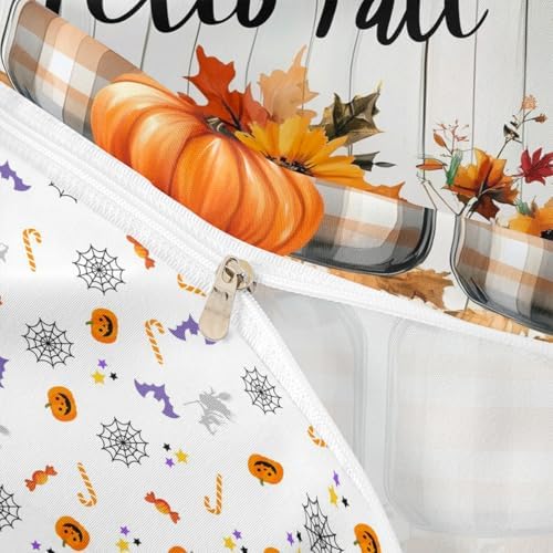 Erosebridal Fall Pumpkin Harvest Bedding Set King, Happy Thanksgiving Duvet Cover for Kids Teens Adult Bedroom, Sunflower Maple Autumn Leaves Comforter Cover Rustic Farmhouse Barn Door Bed Set - Image 6