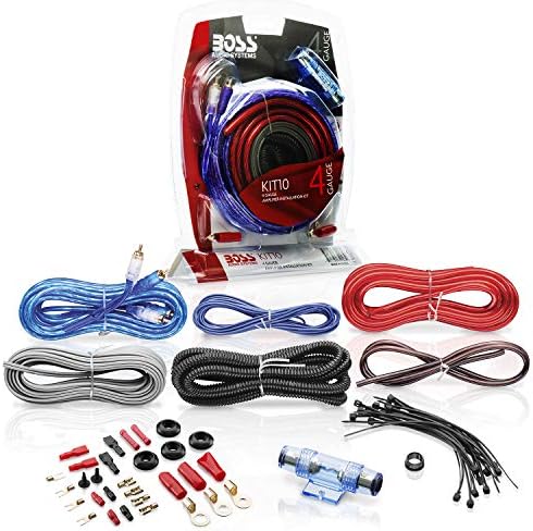 BOSS Audio Systems KIT10 4 Gauge Car Amplifier Installation Wiring Kit