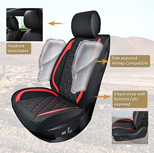Nilight 5 Car Seat Covers Universal Fit for Civic Corolla Accord Camry