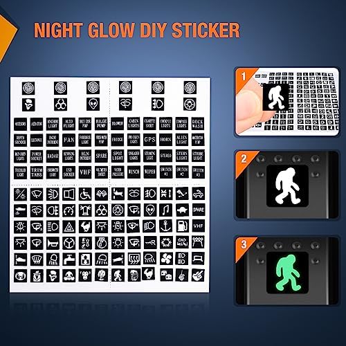 Nilight 5 Gang Rocker Switch Panel w/PD Type C and USB Socket Voltmeter