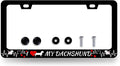 I Love My Dachshund License Plate Frame Animal Dog License Plate Holder by RNKATIH