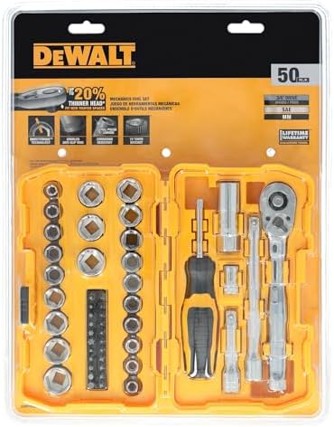 DEWALT Mechanics Tool Set, 3/8" Drive, 50 Piece (DWMT45423) - Image 5