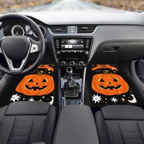 Jack O Lantern Car Floor Mats 4 Pcs