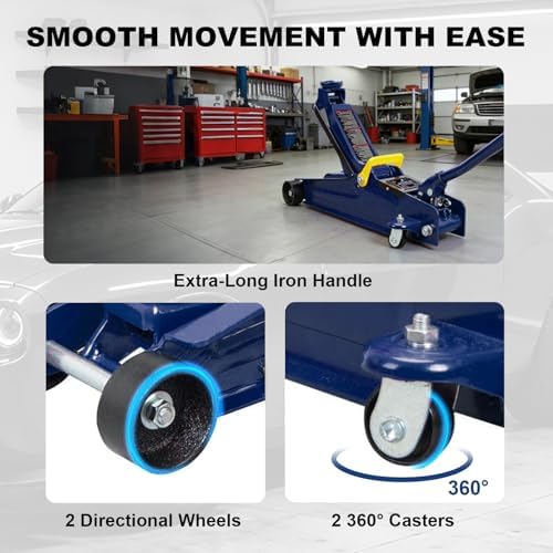 BIG RED 2.5 Ton (5,000 lb) Low Profile Hydraulic Trolly Jack - Image 6