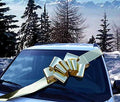 Big Metallic Gold Car Bow - 25" Wide, Large Gift Decoration, Fall by GiftWrapEtc