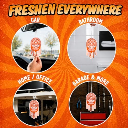 Chemical Guys, Hanging Air Fresheners, Creamy Orange Swirl Scent, 12 Pack - Image 6