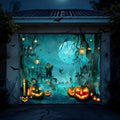 Teenyyou Halloween Garage Door Cover 7 x 8 ft Spooky Graveyard Scene by Teenyyou