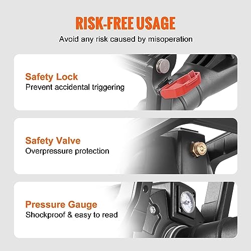 VEVOR Tire Seater, 2.4 Gal/9 L Air Tire Blaster, 150 PSI Handheld Portable Tire Inflator Tool, 87-116 PSI Operating Pressure for Tractor Truck ATV Car and Automobile Repair - Image 6