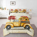Sunflower Comforter Set Pumpkin Bedding Set Women Adults Girls Full by Erosebridal