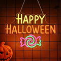 Happy Halloween Neon Sign, Candy Halloween LED Light, 16.5"x11.4" by DMDMBSR