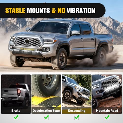 Nilight Hidden Bumper Mounting Bracket for 2016-2023 Toyota Tacoma