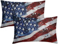 4th of July Pillow Covers 12x20 Set of 2, Patriotic Throw Pillow Covers Independence Memorial Day Pillowcase, Summer Flag Decorative Fourth of July Cushion Case Couch for Indoor Outdoor Home Decor by Unknown