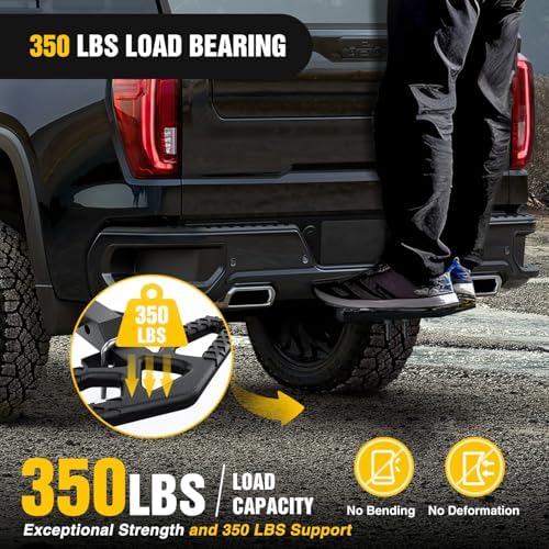 Nilight Tow Hitch Step Bar 2" Receiver Bumper Guard for Pickup Truck SUV
