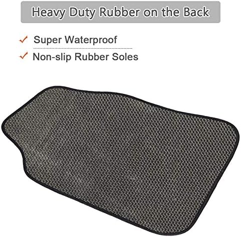 GLENLCWE 4 Pack Spider Cobweb Print Car Carpet Floor Mat for Women Men Halloween Car Decor,Heavy Duty and All Weather
