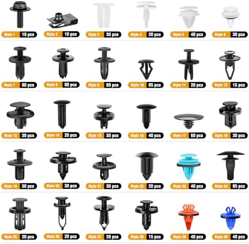 GOOACC 1045Pcs Car Push Retainer Clips & Auto Fasteners Assortment - Image 3