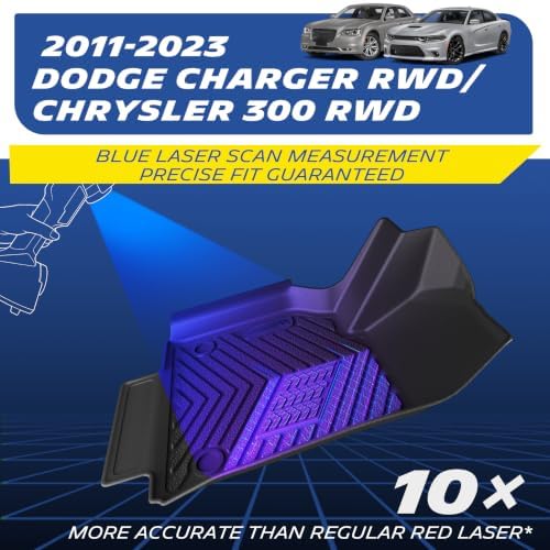Michelin Vehicle Mats for 2011-2023 Dodge Charger/Chrysler 300 RWD(4 Piece)