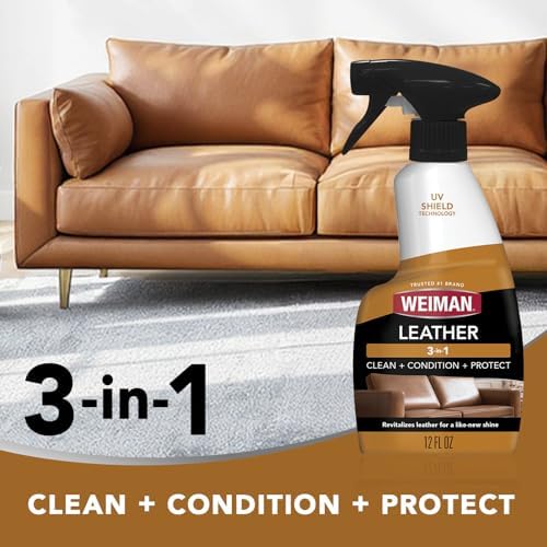 Weiman Leather Cleaner, Conditioner & Protector, Car Interior & Furniture