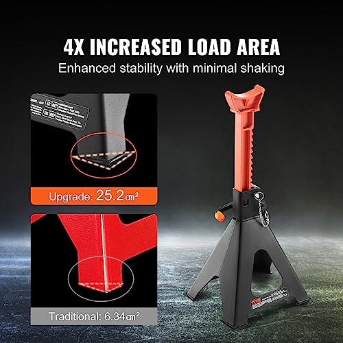 VEVOR Jack Stands 6t/13000lbs Capacity Car Jack Stands Double Locking 2 pcs
