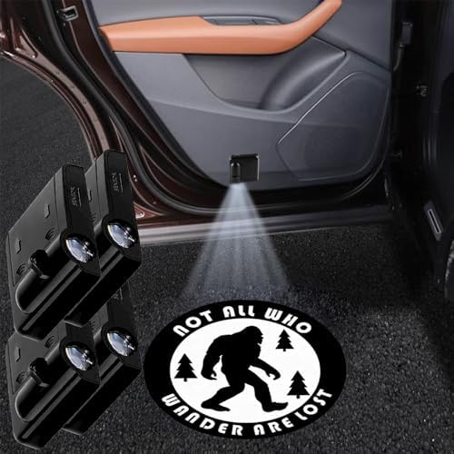 4PCS Compatible with Savage Cars Door Logo Projector LED Shadow Light