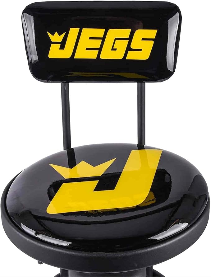 JEGS Hydraulic Shop Stool with Backrest - Image 4
