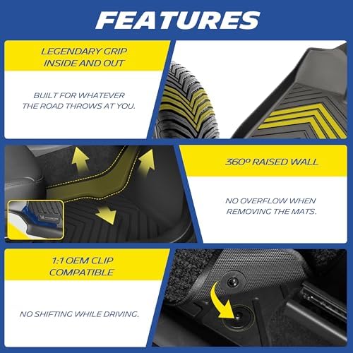 Michelin Vehicle Mats for 2015-2026 Ford F150/2022-2026 Lightning Crew Cab