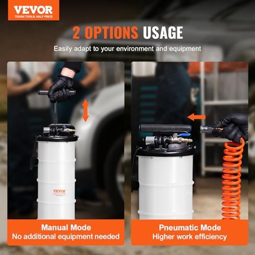 VEVOR 6.5L Pneumatic/Manual Oil Extractor Pump, Fluid Extractor Pump - Image 2