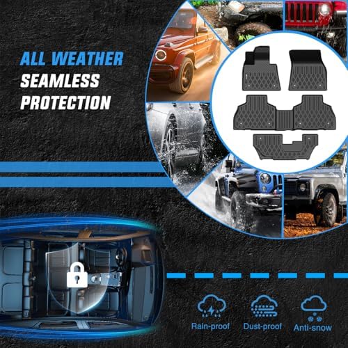 Nilight TPE Floor Mats for BMW X7 7 Seats
