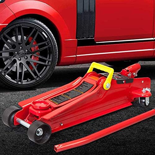 Big RED 2.5 Ton Hydraulic Low Profile Trolley Service/Floor Jack with Single Piston Quick Lift Pump, Lifting Range 3.3" -14.9" for Most Cars, Trucks, and SUVs - Image 4