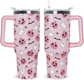 Halloween Tumbler 40oz Ghost Tumbler Spooky Bat Leak Proof Cups with Handle and Straw Insulated Water Bottle Coffee Travel Mugs for Halloween Decor Gifts for Women Goth Witchy (1PCS) by Unknown
