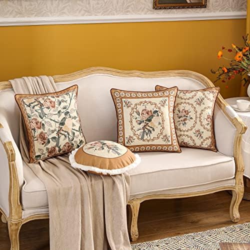 patdrea Designer French Vintage Round Throw Pillow Cover,Diameter 16" - Image 6